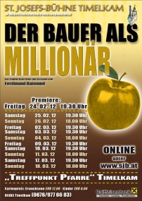 Der Bauer als Millionär - Plakat