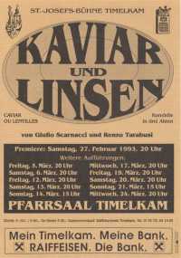 Kaviar und Linsen - Plakat