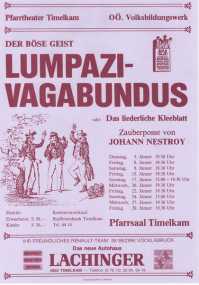 Lumpazivagabundus - Plakat